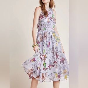 Anthropologie floral swing dress
